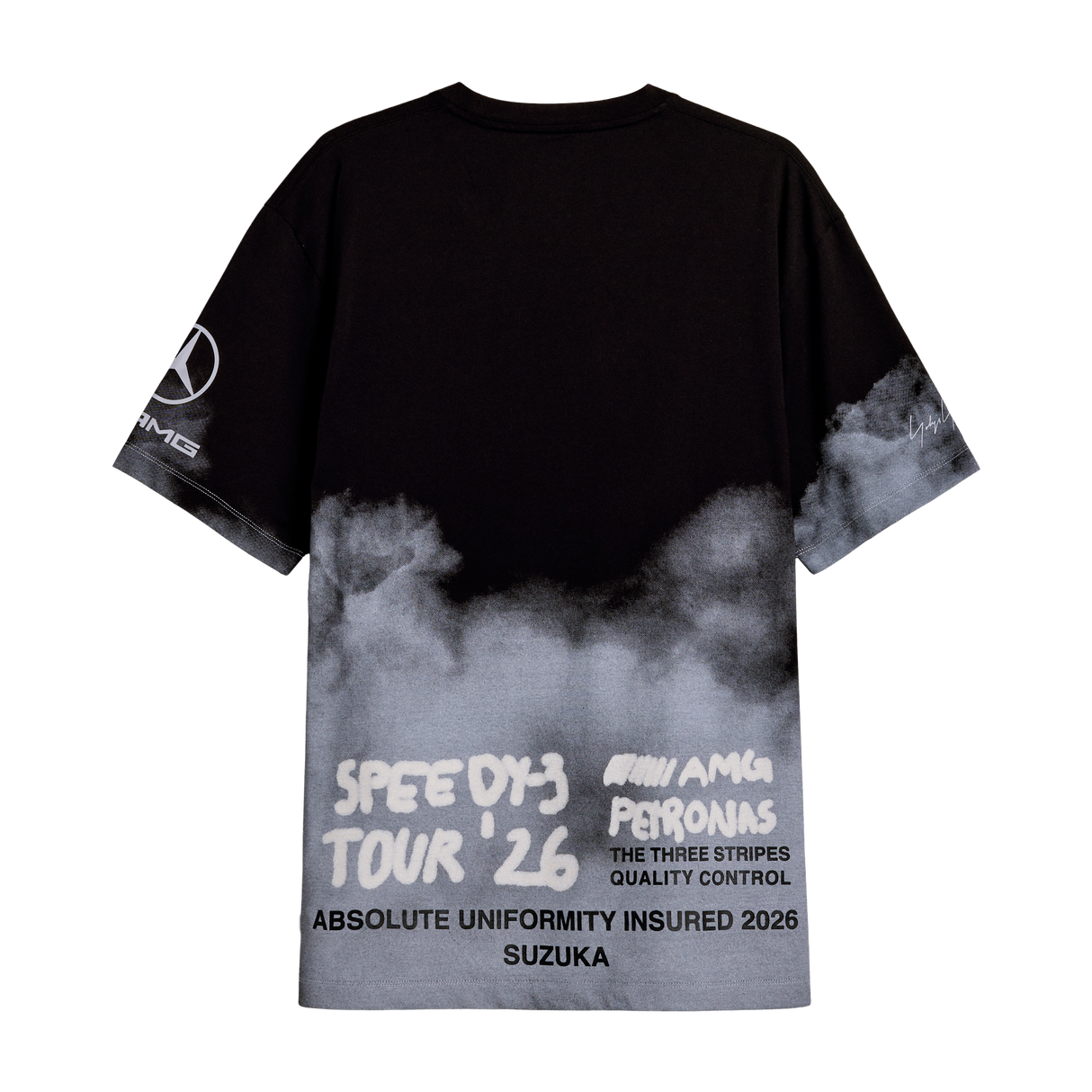 ADIDAS - Y-3 Mercedes - Amg Petronas Formula 1 Team Tour Short Sleeve Tee - Black - image 9