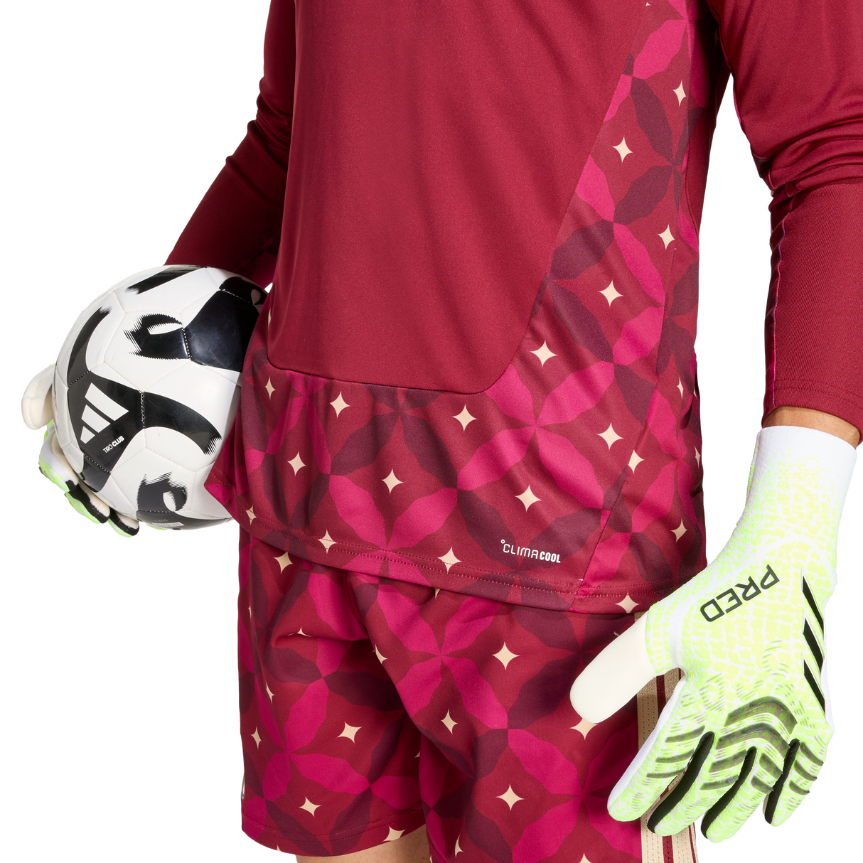 ADIDAS - Italia 26 Maglia Home Goalkeeper Long Sleeve - Uomo - Burgundy - image 7