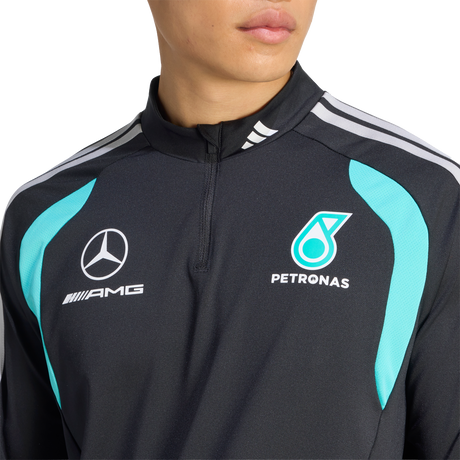 ADIDAS - Mercedes - Amg Petronas Formula 1 Team Mechanics Quarter Zip - Uomo - Black - image 5