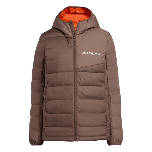 ADIDAS - Giacca TERREX Multi Light Down CLIMAWARM Hooded - Donna - Brown - image 1