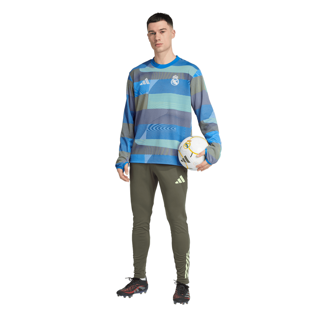 ADIDAS - Real Madrid 25/26 Pre-Match Warm Top - Uomo - Blue - image 5