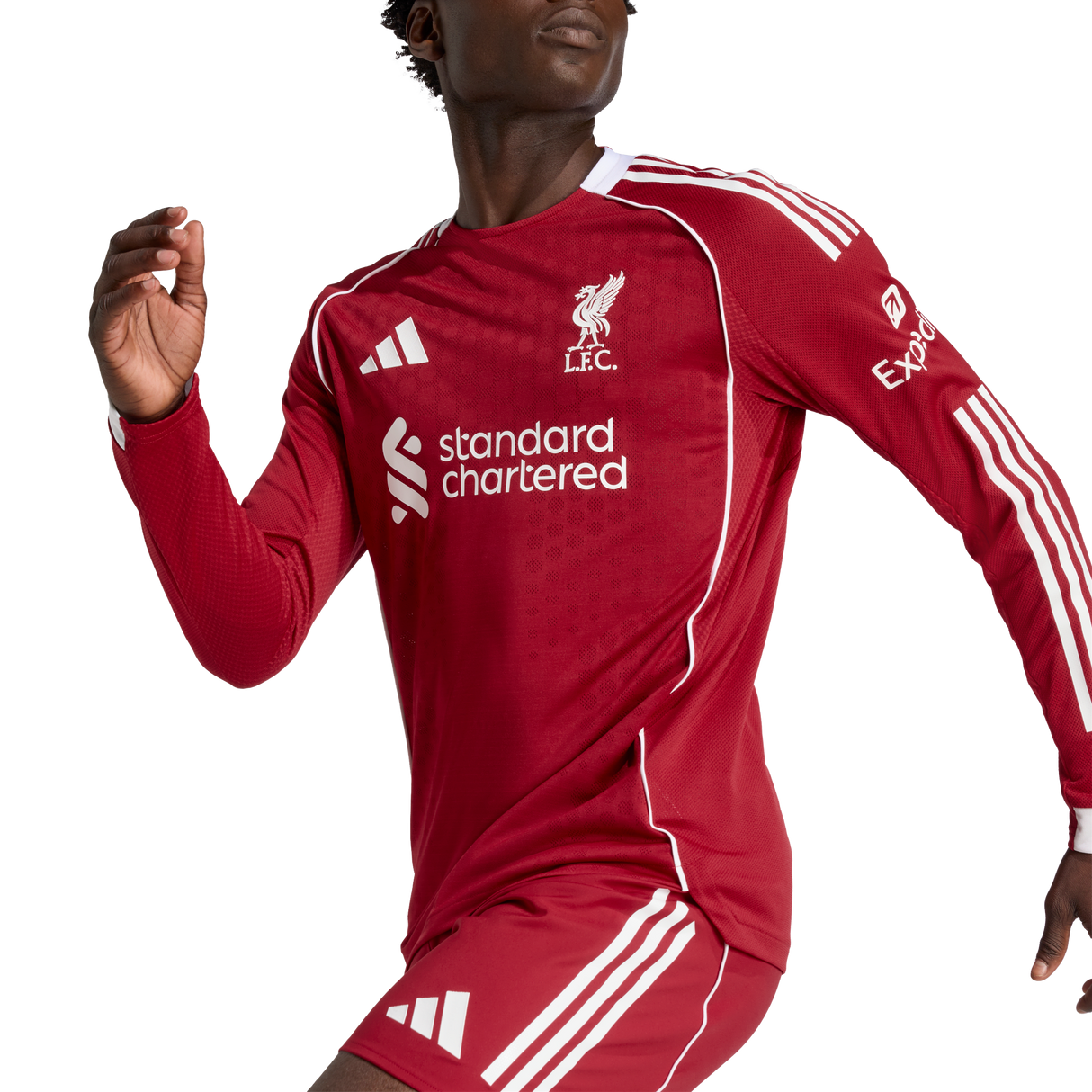 ADIDAS - Liverpool Fc 25/26 Home Authentic Jersey Longsleeve - Uomo - Black - image 8