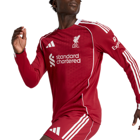ADIDAS - Liverpool Fc 25/26 Home Authentic Jersey Longsleeve - Uomo - Black - image 8