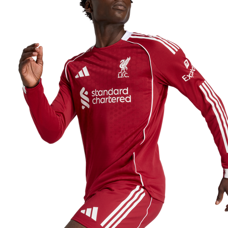 ADIDAS - Liverpool Fc 25/26 Home Authentic Jersey Longsleeve - Uomo - Black - image 8