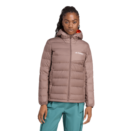 ADIDAS - Giacca TERREX Multi Light Down CLIMAWARM Hooded - Donna - Brown - image 2