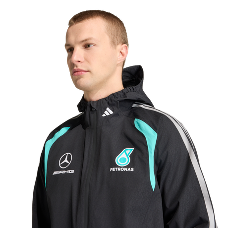 ADIDAS - Giacca Mercedes - Amg Petronas Formula 1 Team Mechanics Rain - Uomo - Black - image 6