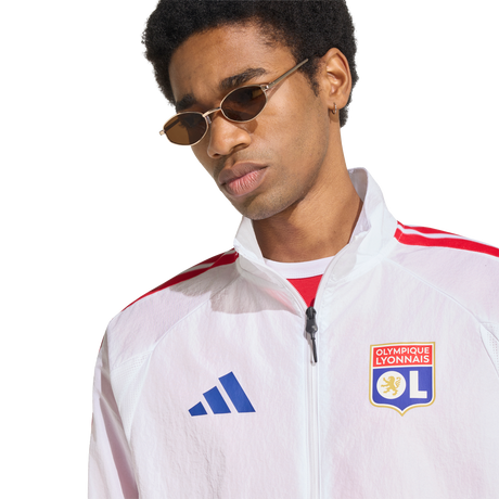 ADIDAS - Olympique Lyonnais Home Anthem Jacket - Uomo - White - image 5