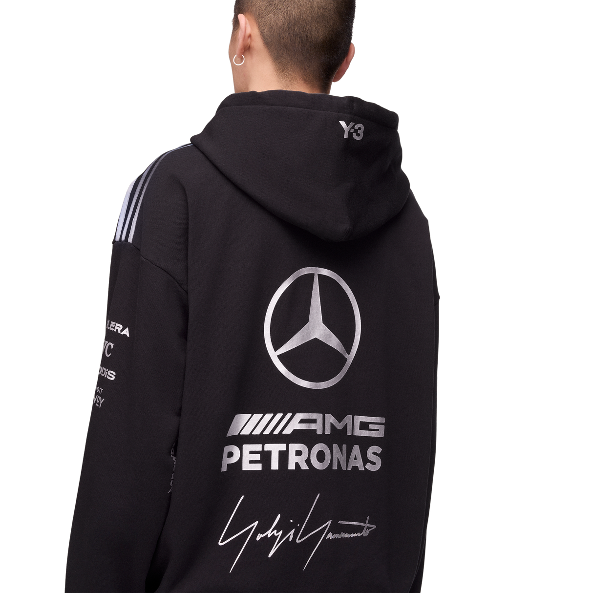 ADIDAS - Y-3 Mercedes - Amg Petronas Formula 1 Team Hoodie - Black - image 7