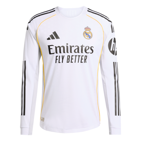 ADIDAS - Maglia Home Authentic Long Sleeve Real Madrid 25/26 - Uomo - White - image 1