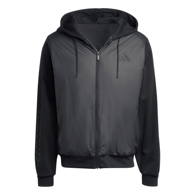 ADIDAS - Essentials CLIMAWARM 3 Stripes Insulated Hooded Hybrid Jackets - Uomo - Black - image 1