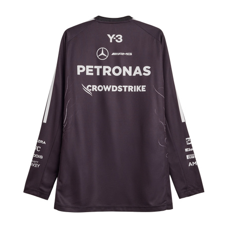 ADIDAS - Y-3 Mercedes - Amg Petronas Formula 1 Team Driver Long Sleeve Jersey - Black - image 9