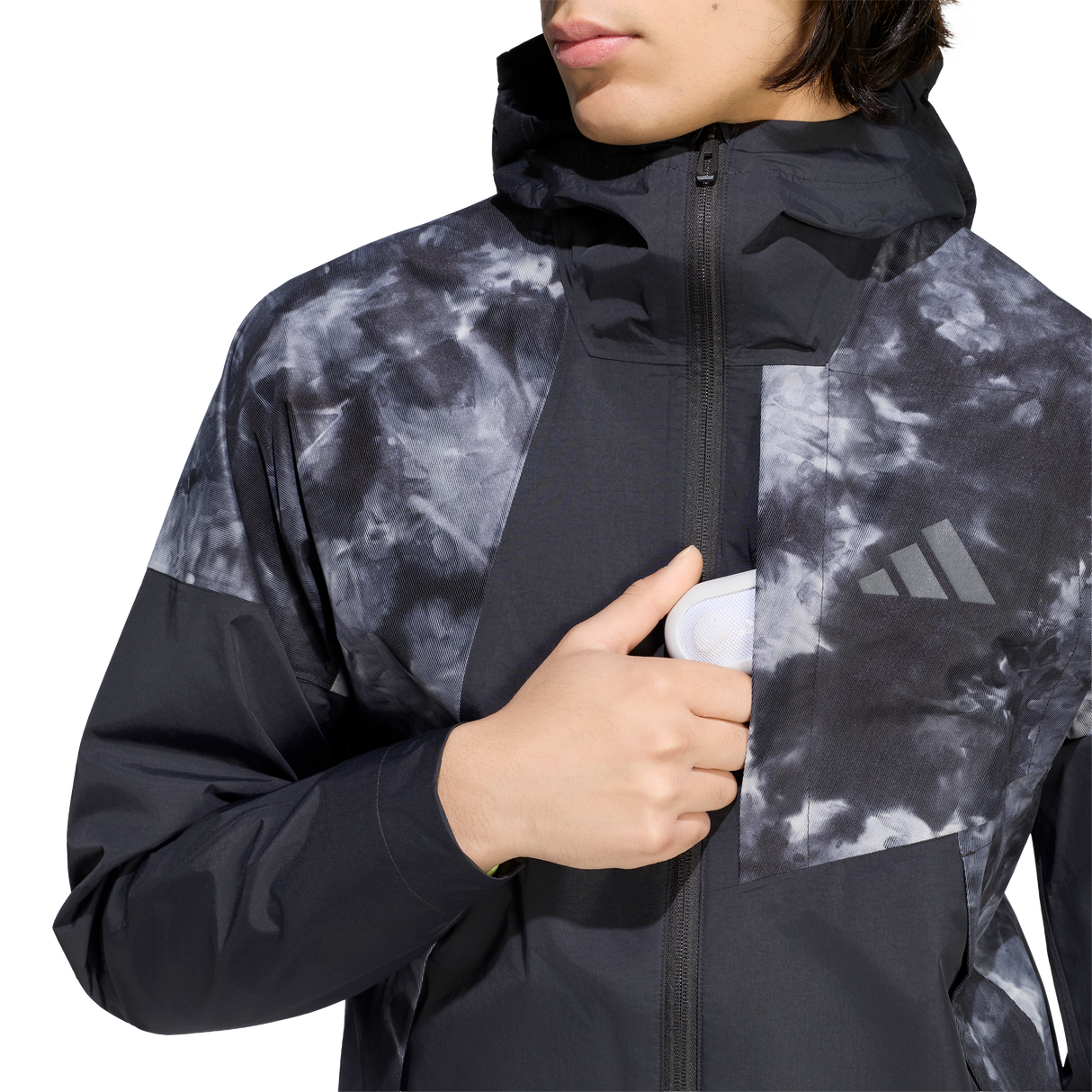 ADIDAS - TERREX Xperior 2.5 Layer Hybrid PRIMEKNIT Spray Dye CLIMAPROOF Jacket - Uomo - Black - image 7