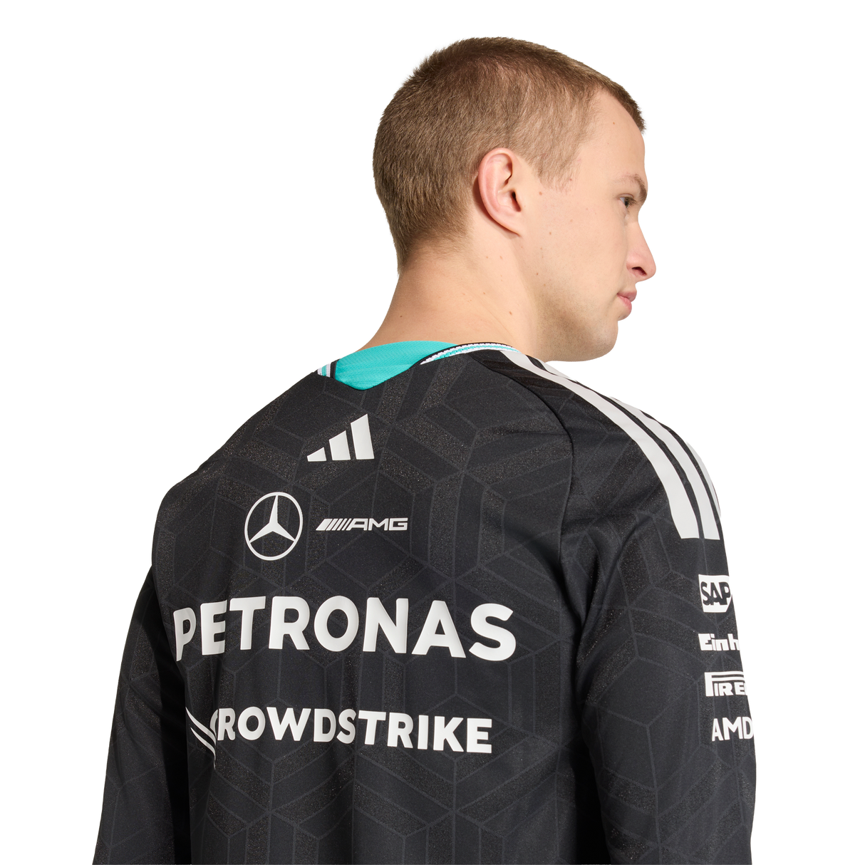 ADIDAS - Maglia Autentica A Maniche Lunghe Mercedes-Amg Petronas Formula 1 Team Driver - Uomo - image 11