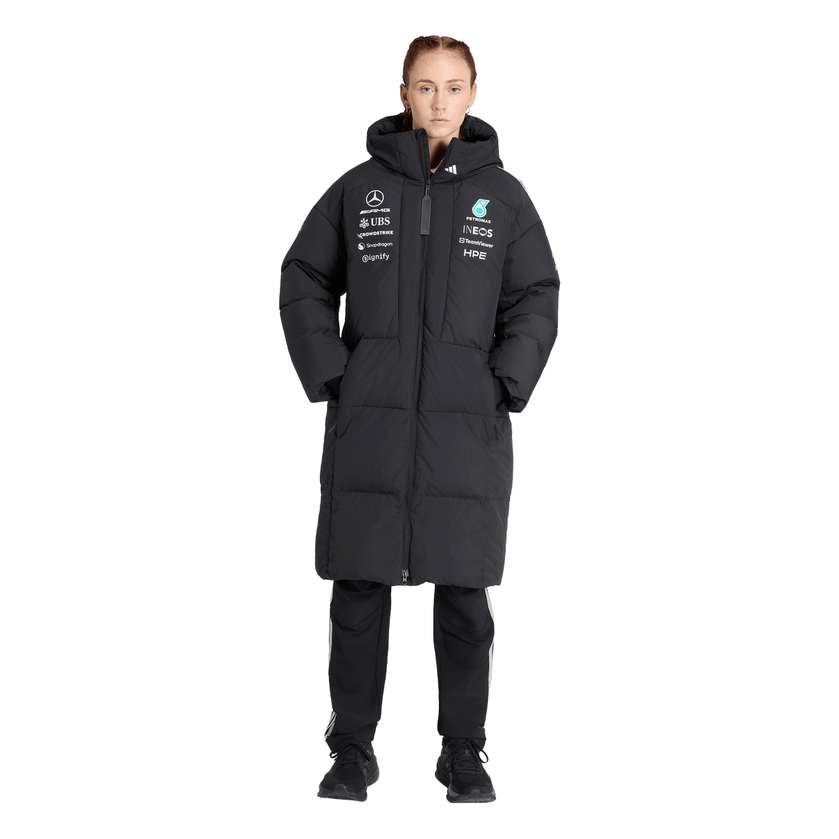 ADIDAS - Mercedes - Amg Petronas Formula 1 Team Engineers Winter Jacket - Donna - Black - image 4