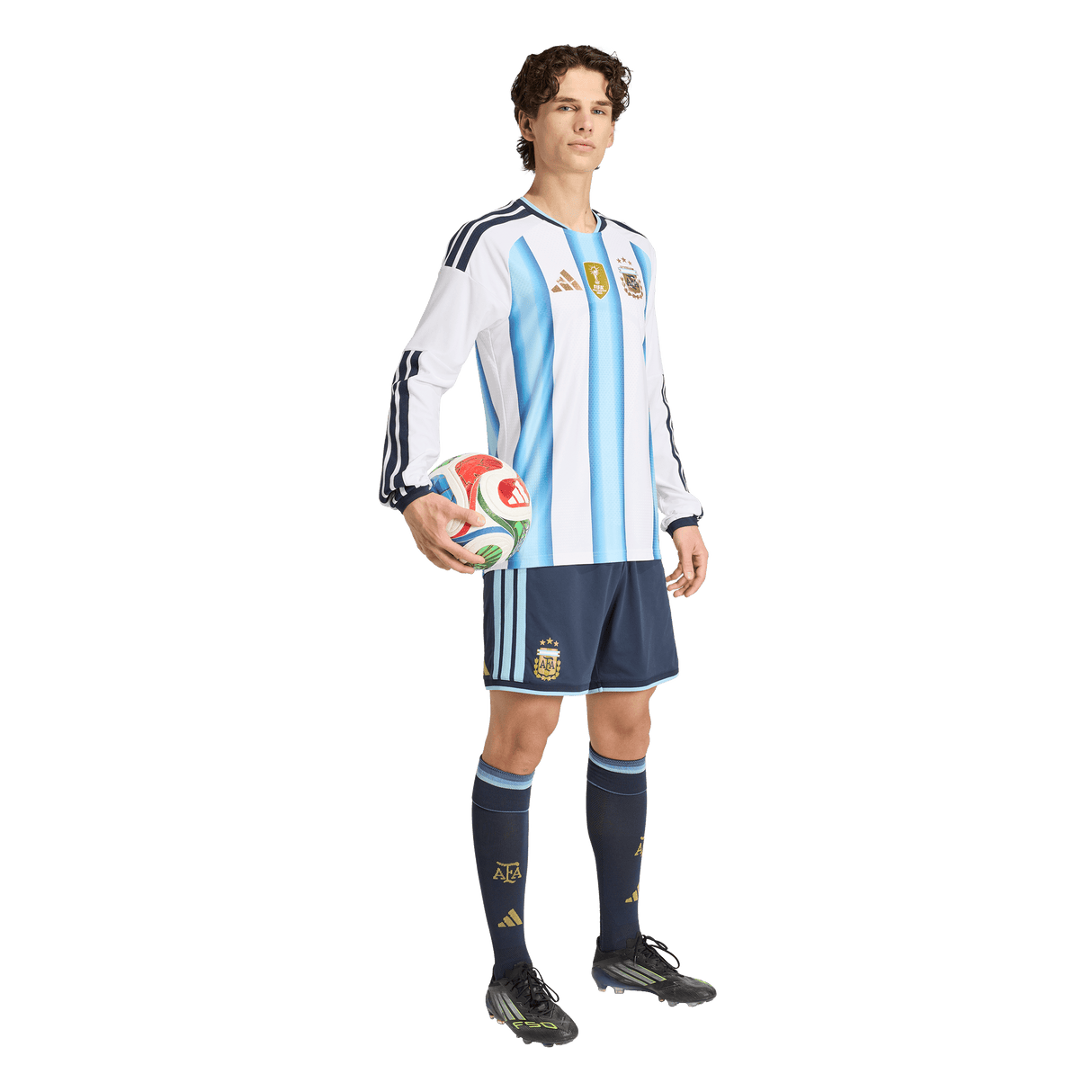 ADIDAS - Maglia Home Authentic Argentina 26 A Maniche Lunghe - Uomo - White - image 6