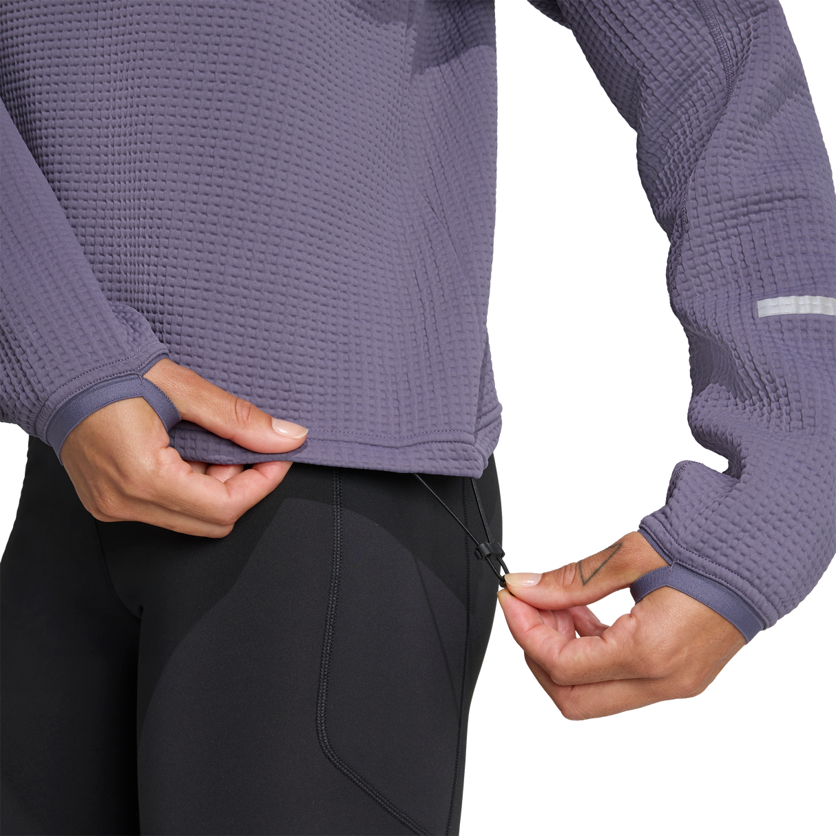 ADIDAS - Maglia Girocollo Da Running Adi365 CLIMAWARM+ - Donna - Purple - image 5