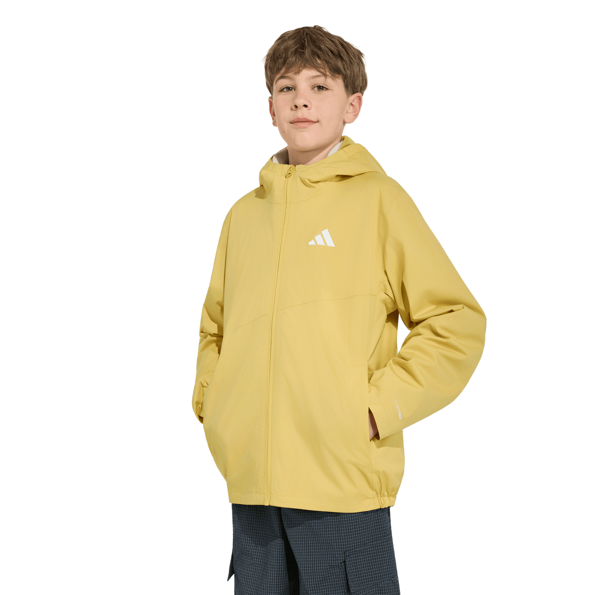 ADIDAS - TERREX Multi CLIMAPROOF 3-In-1 Fleece Jacket Kids - Beige - image 7