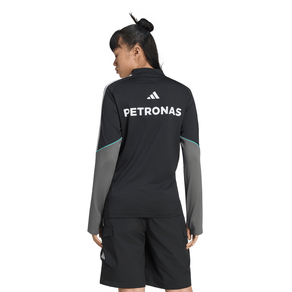 ADIDAS - Mercedes - Amg Petronas Formula 1 Team Mechanics Quarter Zip - Donna - Black - image 3