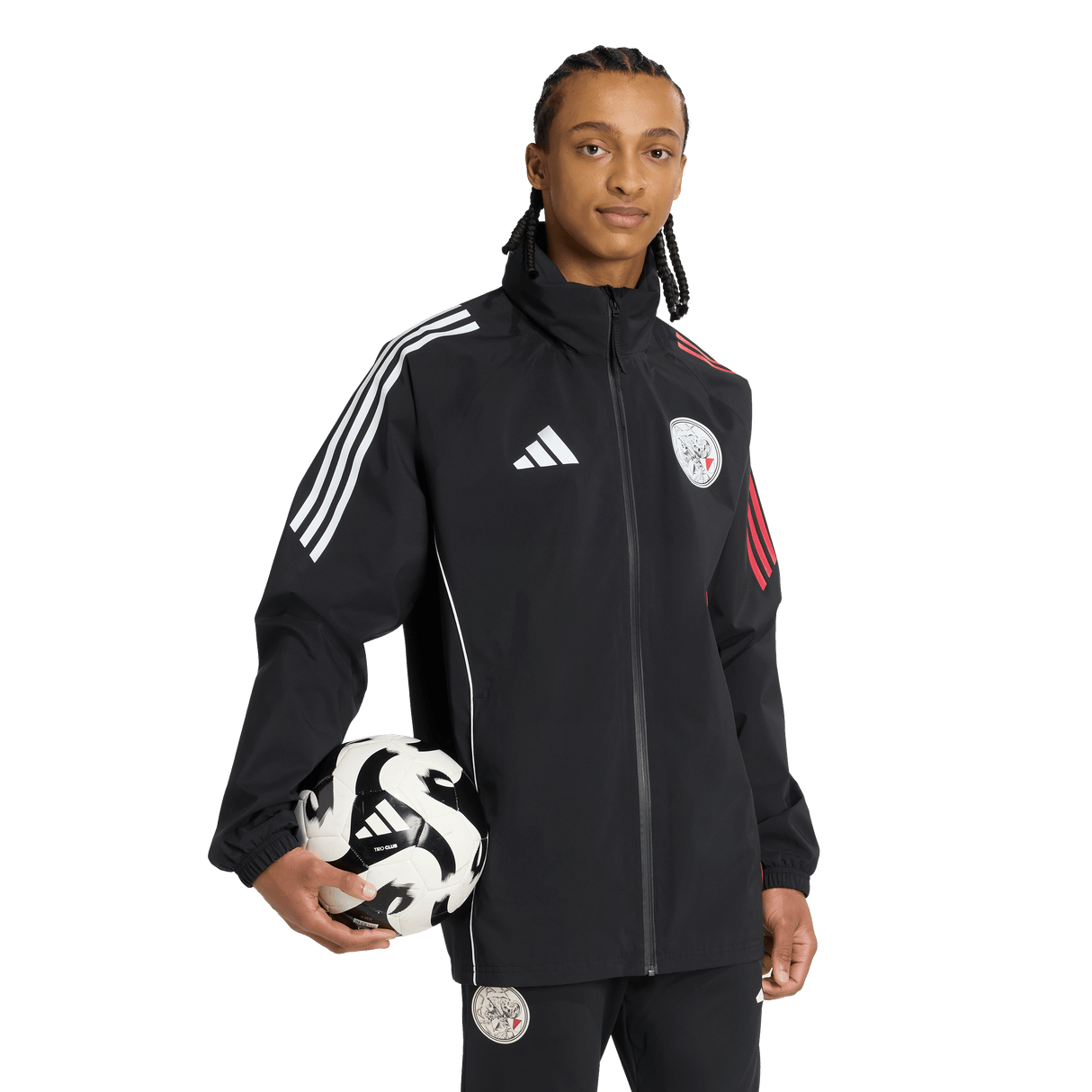 ADIDAS - Ajax Amsterdam 25/26 Rain Jacket - Uomo - Black - image 4