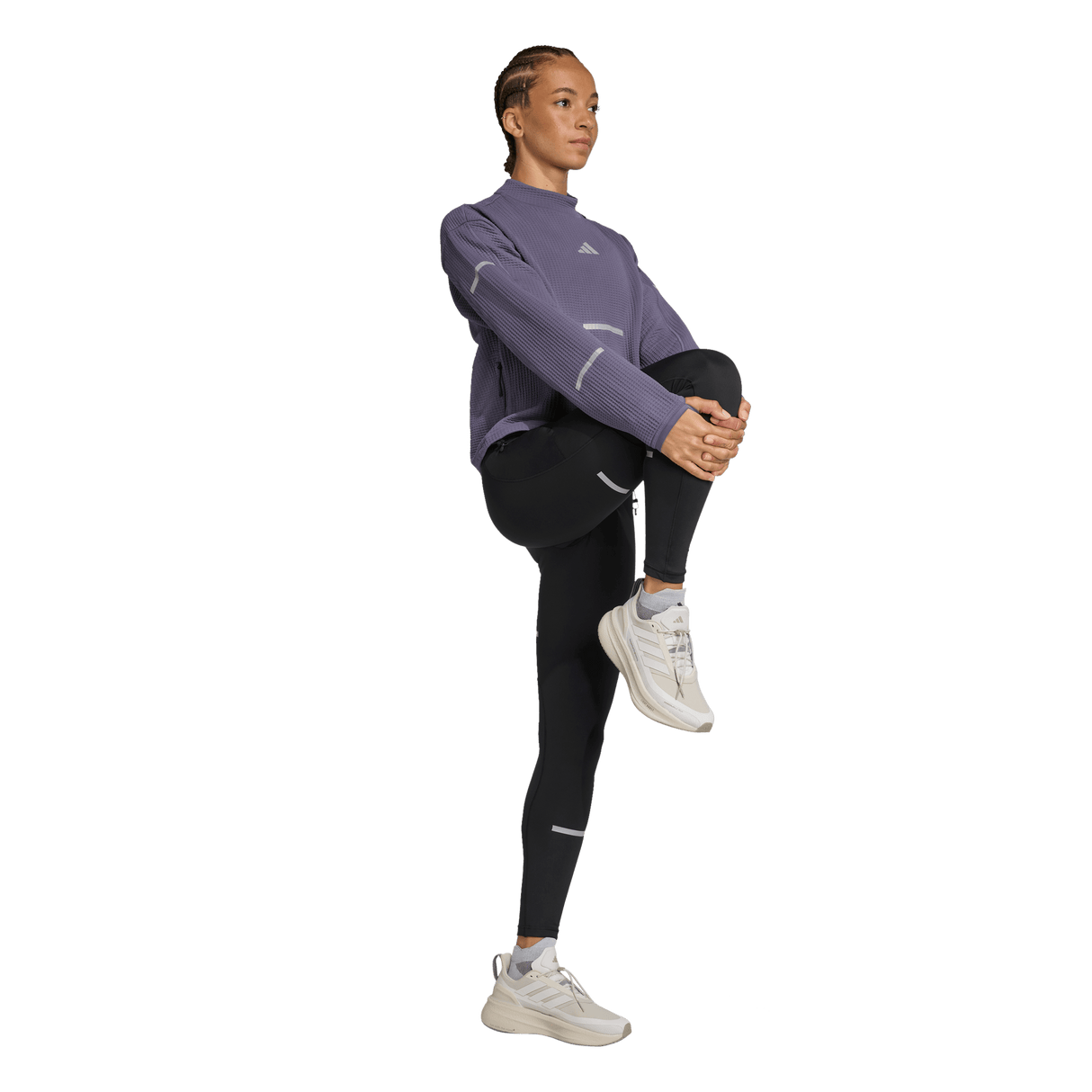 ADIDAS - Maglia Girocollo Da Running Adi365 CLIMAWARM+ - Donna - Purple - image 4