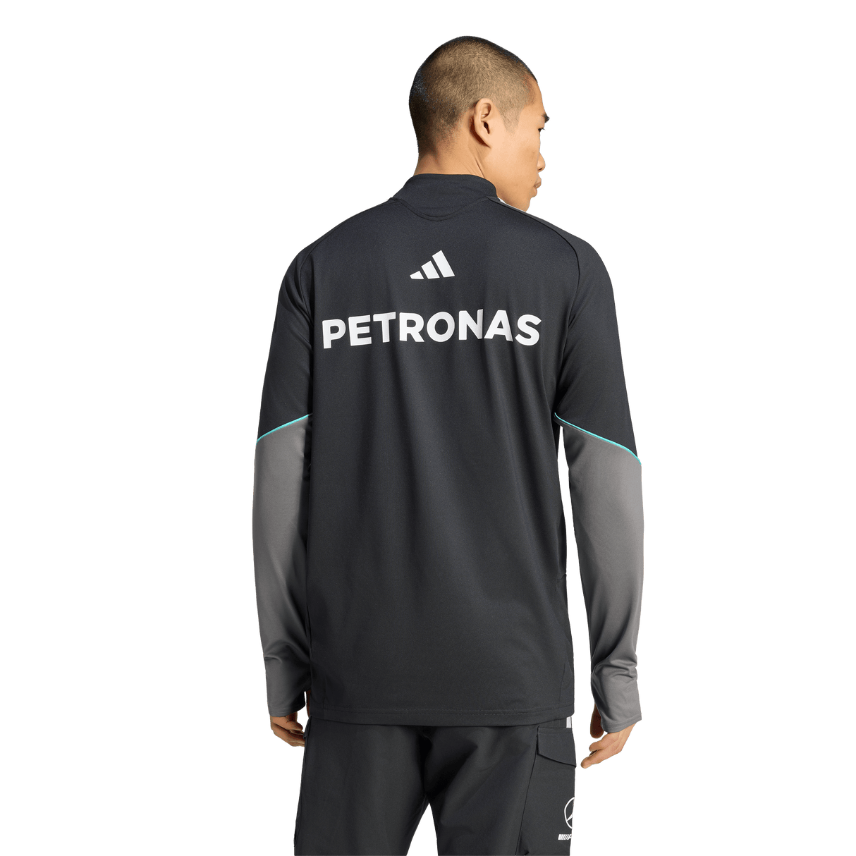 ADIDAS - Mercedes - Amg Petronas Formula 1 Team Mechanics Quarter Zip - Uomo - Black - image 3