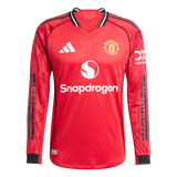 ADIDAS - Maglia Manchester United 25/26 Manica Lunga Home Authentic - Uomo - Red - image 1
