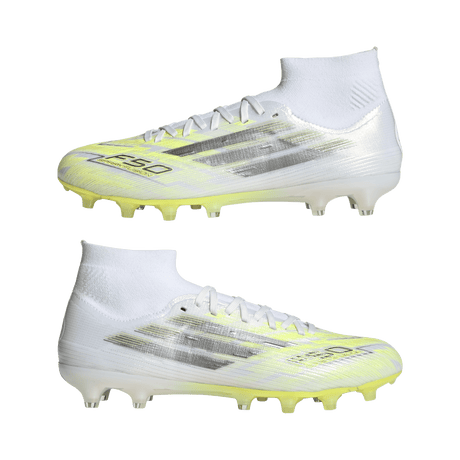 ADIDAS - Scarpe Da Calcio Per Terreni Naturali Compatti/Superfici In Erba Artificiale F50 Sparkfusion Pro Mid Cut - Donna - image 9