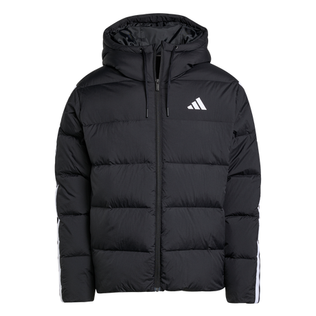 ADIDAS - Essentials CLIMAWARM Giacca Piumino Con Cappuccio 3 Strisce - Uomo - Black - image 1