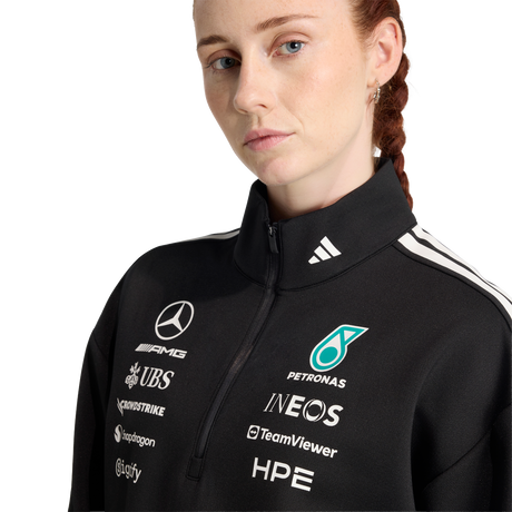 ADIDAS - Mercedes - Amg Petronas Formula 1 Team Engineers Quarter Zip - Donna - Black - image 5