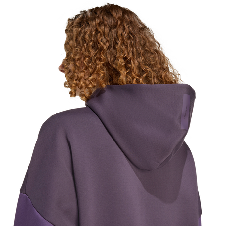 ADIDAS - Z.N.E. Adidas Felpa Con Cappuccio E Zip Integrale - Donna - Purple - image 5