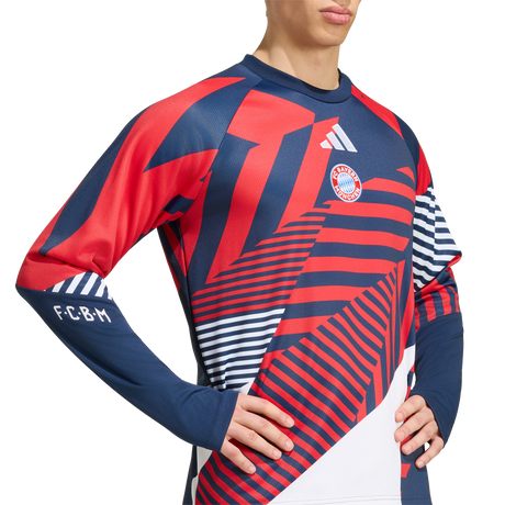 ADIDAS - Fc Bayern 26/27 Pre Match Warm Top - Uomo - Blue - image 7