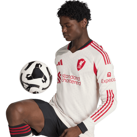 ADIDAS - Liverpool Fc 25/26 Away Authentic Jersey Longsleeve - Uomo - Black - image 7