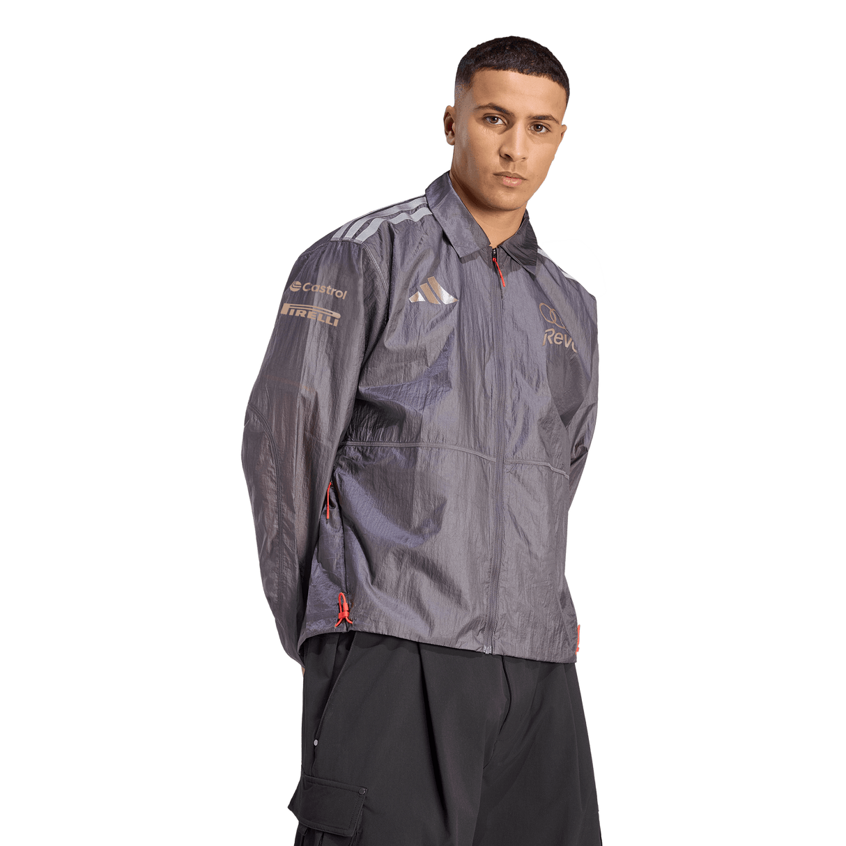 ADIDAS - Audi Revolut Formula One Team 2026 Driver Paddock Jacket - Uomo - Black - image 2