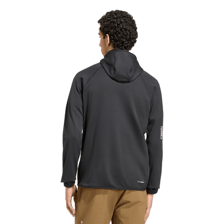ADIDAS - TERREX Xperior CLIMAWARM+ Ventknit Fleece Hooded Jacket - Uomo - Black - image 6