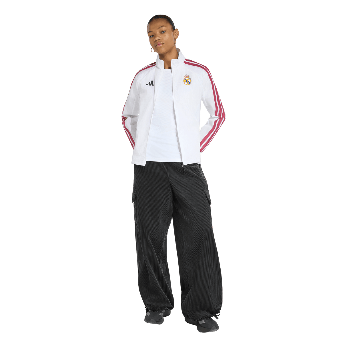 ADIDAS - Real Madrid Home Anthem Jacket - Donna - White - image 4