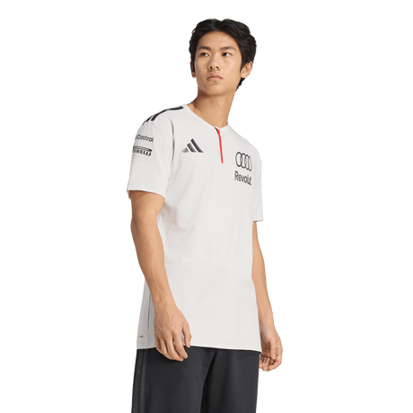 ADIDAS - Audi Revolut Formula One Team 2026 Engineers & Marketing Polo Short Sleeve - Uomo - Grey - image 6