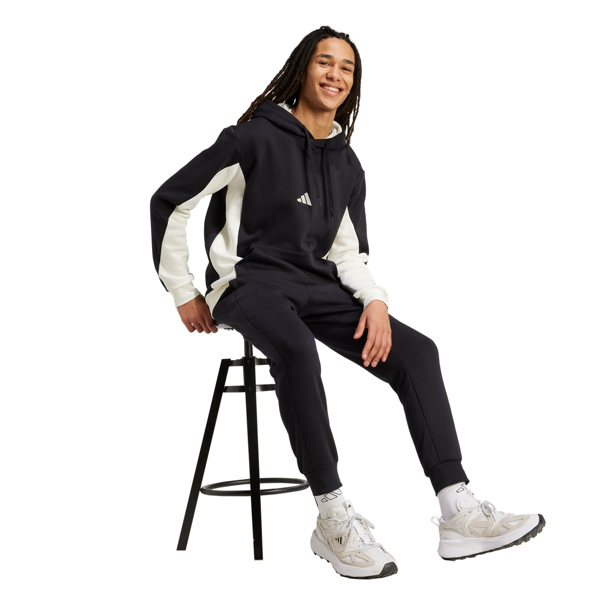 ADIDAS - Colorblock Hooded Tracksuit - Uomo - Black - image 6