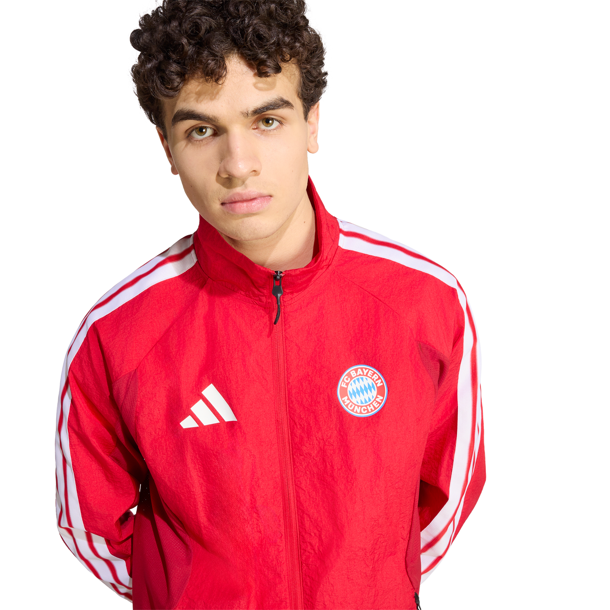 ADIDAS - Fc Bayern Muenchen Home Anthem Jacket - Uomo - Red - image 5