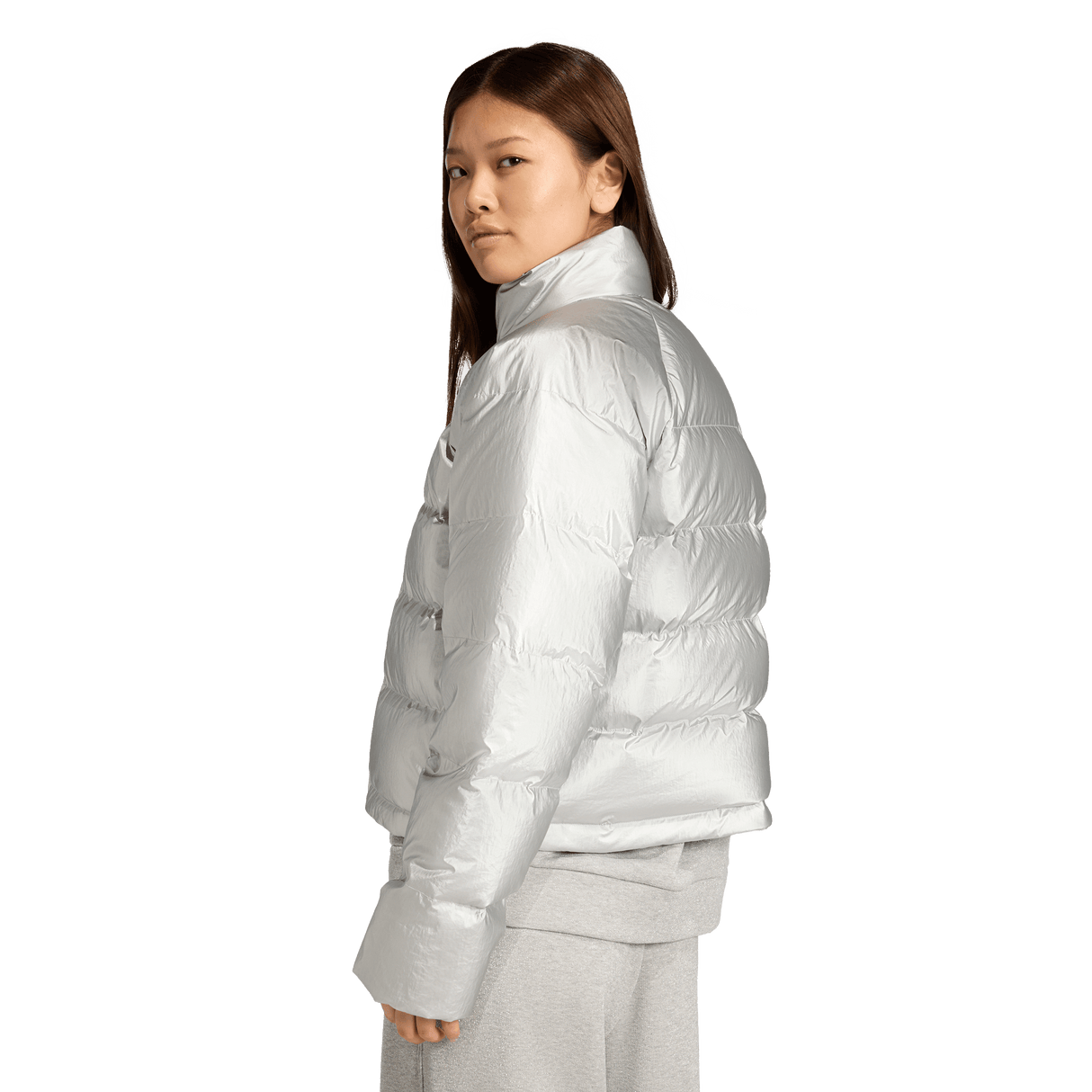 ADIDAS - Piumino Helionic Holiday CLIMAWARM - Donna - Silver - image 3