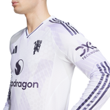 ADIDAS - Maglia Manchester United 25/26 A Manica Lunga Da Trasferta Autentica - Uomo - White - image 7