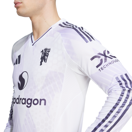 ADIDAS - Maglia Manchester United 25/26 A Manica Lunga Da Trasferta Autentica - Uomo - White - image 7