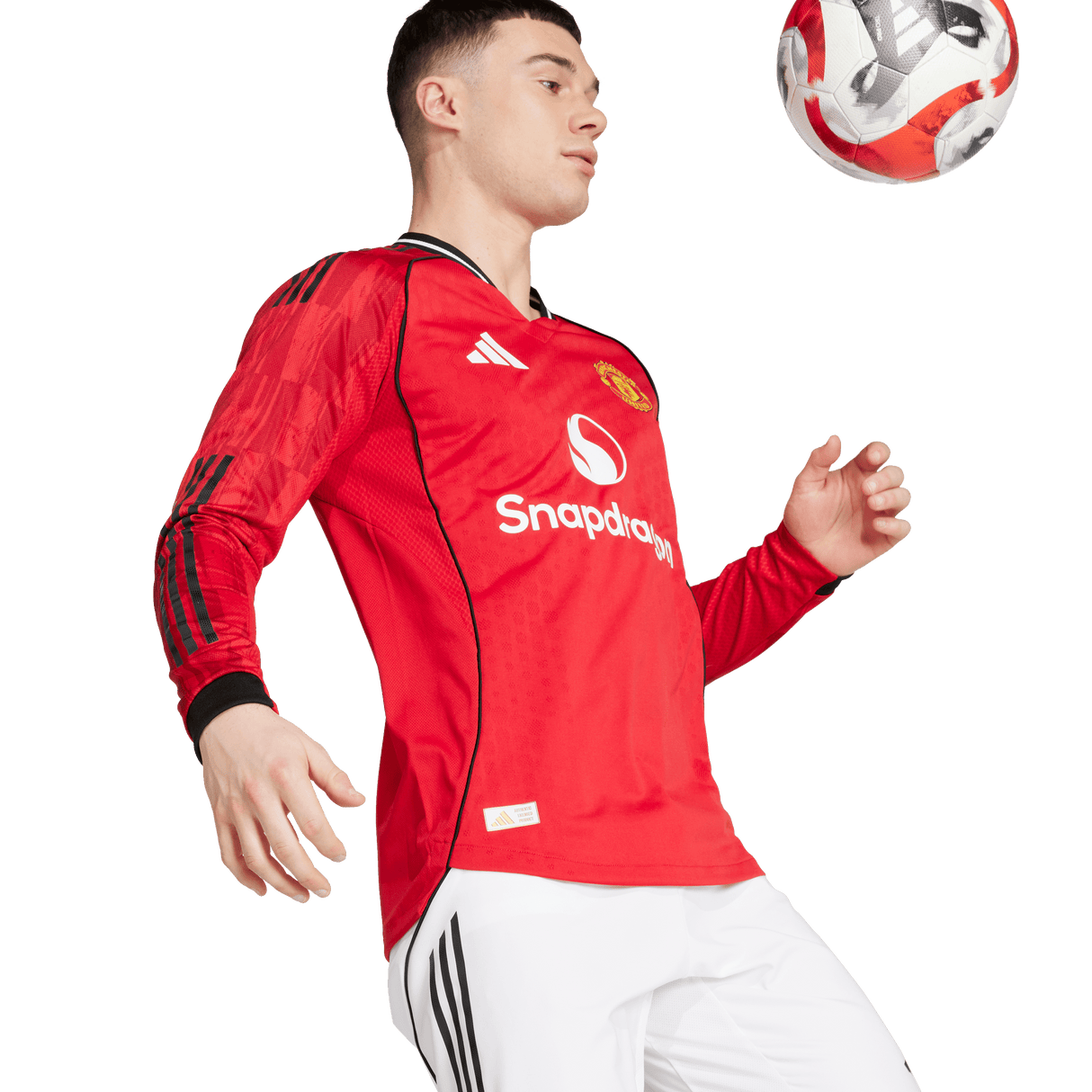 ADIDAS - Maglia Manchester United 25/26 Manica Lunga Home Authentic - Uomo - Red - image 7