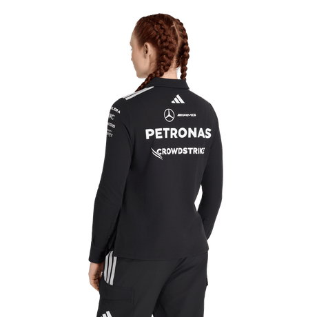 ADIDAS - Mercedes - Amg Petronas Formula 1 Team Engineers Polo Longsleeve - Donna - Black - image 3
