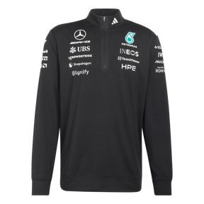 ADIDAS - Felpa Mercedes - Amg Petronas Formula 1 Team Engineers Quarter Zip - Uomo - Black - image 1
