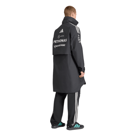 ADIDAS - Parka Antipioggia Mercedes - Amg Petronas Formula 1 Team Engineers - Uomo - Black - image 3