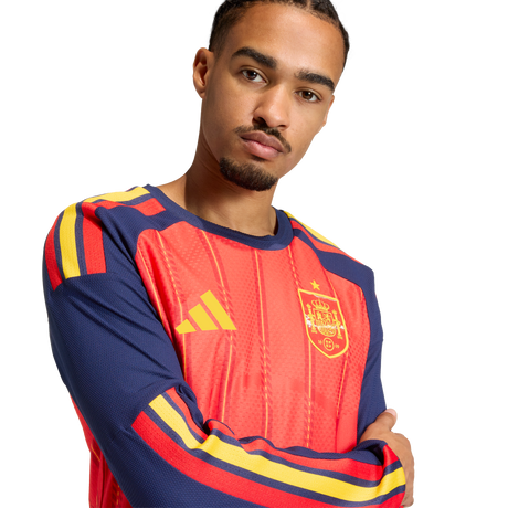 ADIDAS - Maglia Home Authentic Long Sleeve Spain 26 - Uomo - Red - image 6