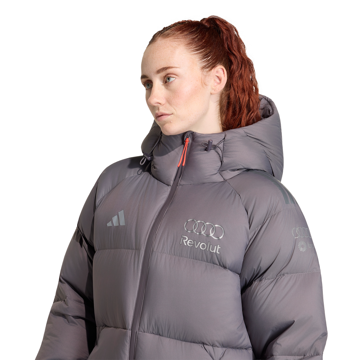 ADIDAS - Audi Revolut Formula One Team 2026 Engineers & Marketing Winter Jacket - Donna - Grey - image 6