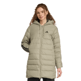 ADIDAS - Parka Imbottito Leggero Con Cappuccio Tecnologia CLIMAWARM E 3 Strisce Essentials. - Donna - Green - image 2