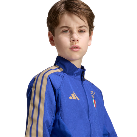 ADIDAS - Italy Home Anthem Jacket Kids - Blue - image 4