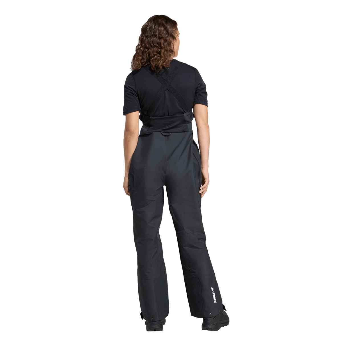 ADIDAS - Pantaloni Con Pettorina TERREX Xperior Hybrid PRIMEKNIT CLIMAPROOF+ - Donna - Black - image 3